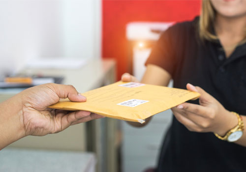 Sending letters with postage costs Australia