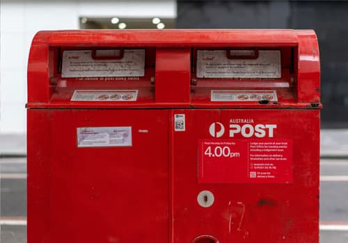 Post boxes in South Australia